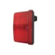 Lampa tylna, kwadratowa 12/24V czerwona 2SA003014051 | Exvi