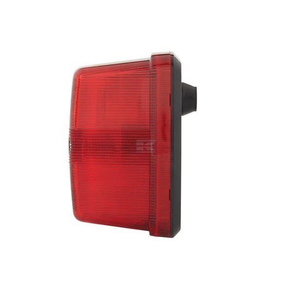 Lampa tylna, kwadratowa 12/24V czerwona 2SA003014051 | Exvi