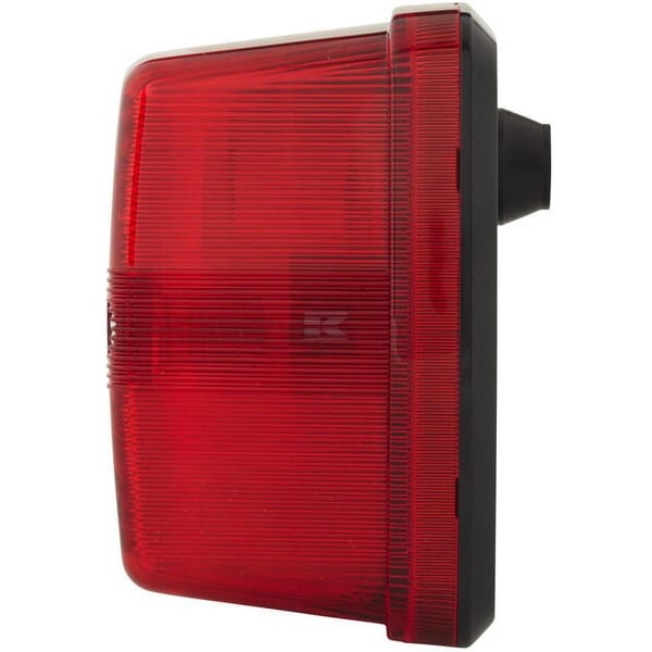 Lampa tylna, kwadratowa 12/24V czerwona 2SA003014051 | Exvi