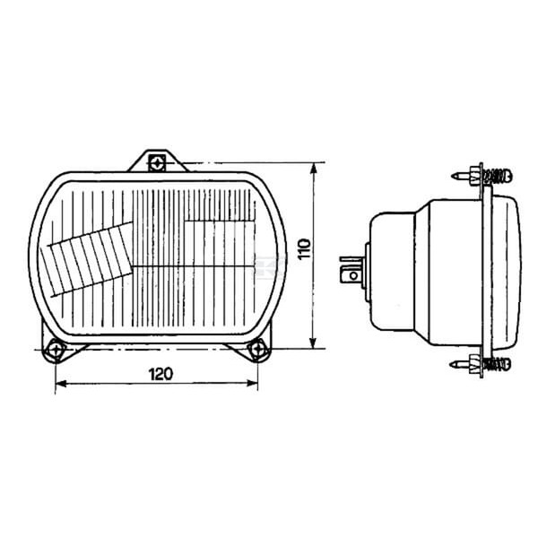 Reflektor prawy/lewy Cobo 05389000 | Exvi