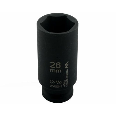 Nasadka udarowa sześciokątna długa 1/2". 26 WMU044 | Exvi