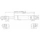 Sprężyna gazowa L599.5 mm 150N Stabilus CA592242 | Exvi