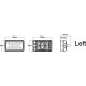 Lampa robocza LED, prostokątna lewa 21W LA10411 | Exvi