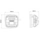 Reflektor LED, 25/50W, kwadratowy, 10/30V LA80070 | Exvi