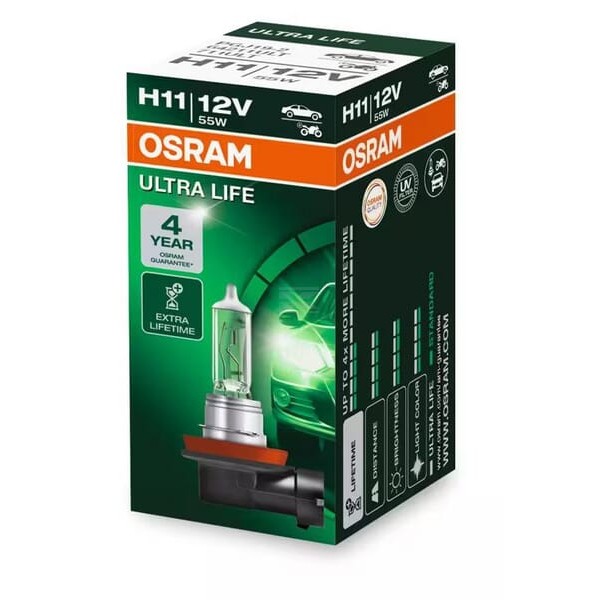 Żarówka 64211ULT H11 55W 12V PGJ19-2 4052899431164 | Exvi