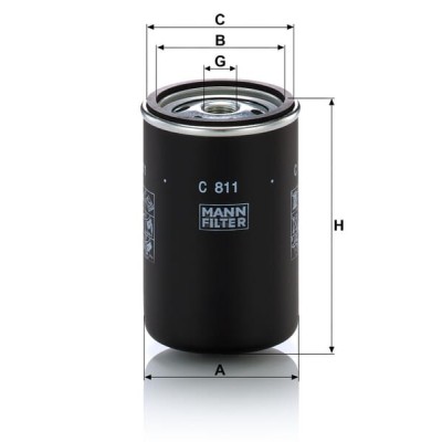 Filtr powietrza C811 | Exvi