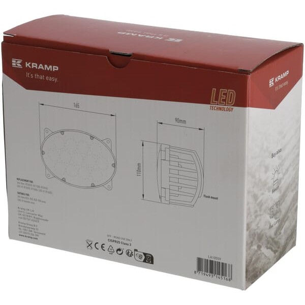 Lampa robocza LED, owalna 65W 5200lm 10/30V LA10559 | Exvi