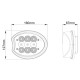 Lampa robocza narożna LED, lewa, 45W LA10640LEFT | Exvi