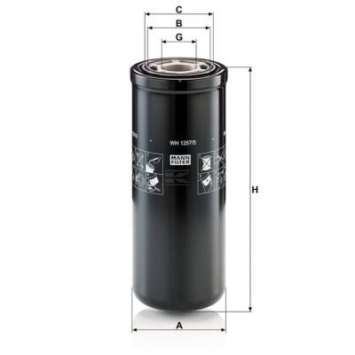 Filtr hydrauliczny WH12575 | Exvi