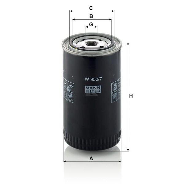 Filtr oleju Mann & Hummel W9507 | Exvi