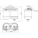 Filtr paliwa podwójny 1/2" UNF x 20 FI522CDUNF12 | Exvi