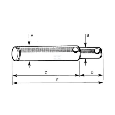 Sworzeń łącznika górnego 19.00 mm/25.4x156 VLK5436 | Exvi