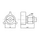 Mufa, 3/8" BSP 44206110 | Exvi