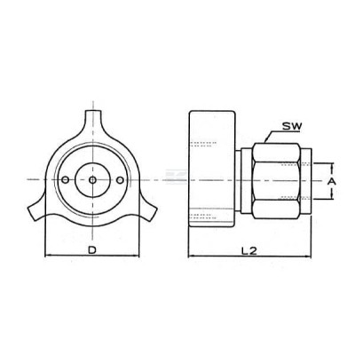 Mufa, 3/8" BSP 44206110 | Exvi