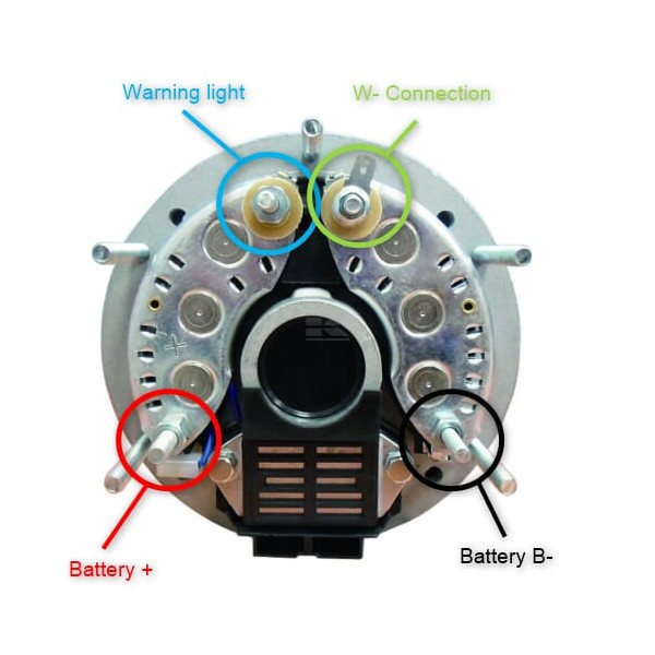 Alternator 14V 50A ALT2625206 | Exvi
