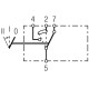 Przełącznik kołyskowy, (II+)-I-0, 4-pin 6RH007832551 | Exvi