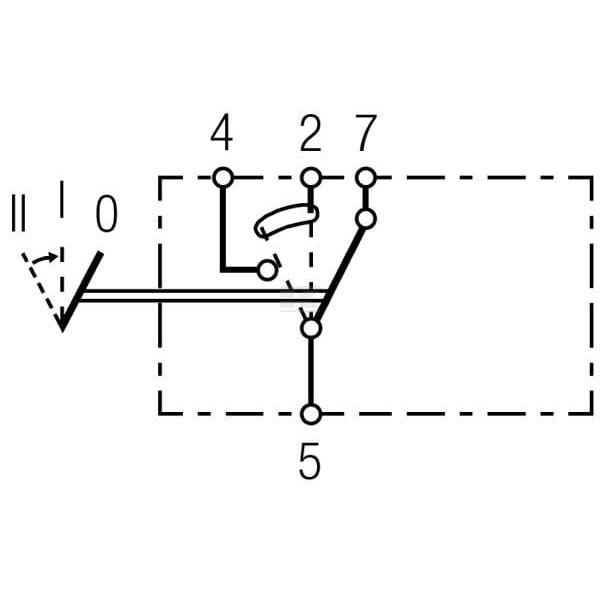 Przełącznik kołyskowy, (II+)-I-0, 4-pin 6RH007832551 | Exvi