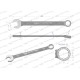 Klucz płasko-oczkowy 19 mm. CrV standard ASME WMK029 | Exvi