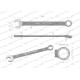 Klucz płasko-oczkowy 20 mm CrV standard ASME WMK030 | Exvi